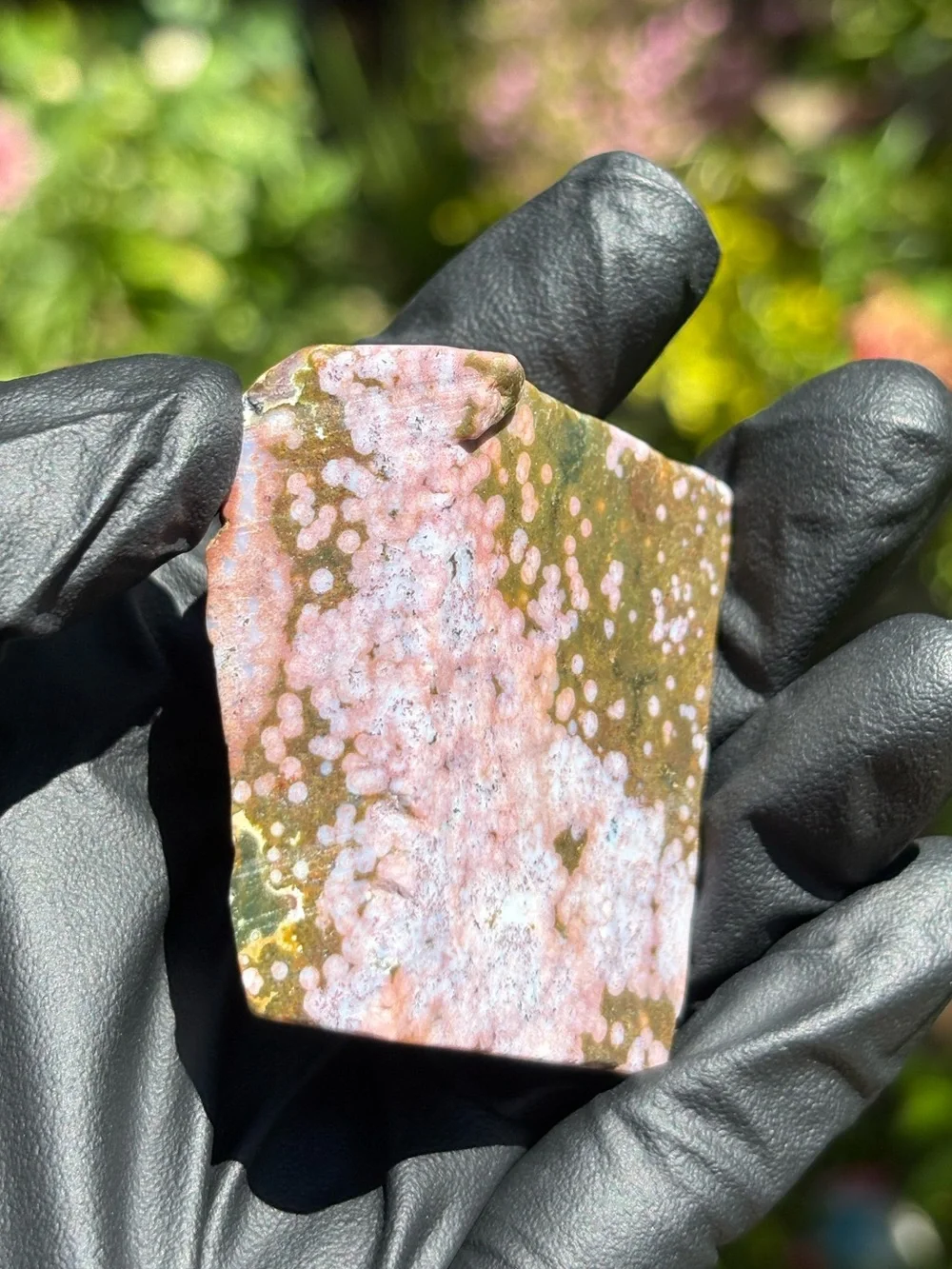 Ocean Jasper Crystal Freeform - Polished Sea Jasper - Orbicular Jasper